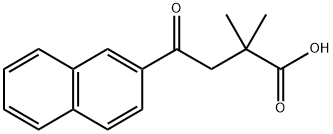 2,2-DIMETHYL-4-(2-NAPHTHYL)-4-OXOBUTYRIC ACID Structure