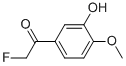 Ethanone, 2-fluoro-1-(3-hydroxy-4-methoxyphenyl)- (9CI) Struktur