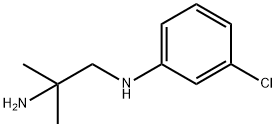 N〜1〜-(3-CHLOROPHENYL)-2-METHYLPROPANE-1,2-DIAMINE 化学構造式