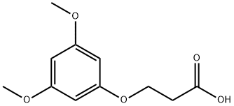 3-(3,5-二甲氧基苯氧基)丙酸, 854678-45-8, 结构式