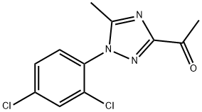 3-Acetyl-1-(2,4-dichlorophenyl)-5-methyl-1,2,4-triazole Structure