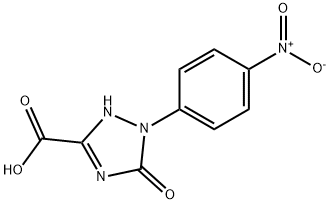2,5-Dihydro-1-(4-nitrophenyl)-5-oxo-1H-1,2,4-triazole-3-carboxylicacid Structure