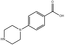 4-ピペラジン-1-イル安息香酸 化学構造式