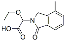 2H-Isoindole-2-acetic  acid,  -alpha--ethoxy-1,3-dihydro-4-methyl-1-oxo- Structure