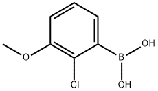 2-クロロ-3-メトキシフェニルボロン酸 化学構造式