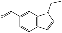 1-エチル-1H-インドール-6-カルブアルデヒド 化学構造式