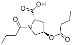 trans-4-(1-oxobutoxy)-1-(1-oxobutyl)-L-proline 结构式