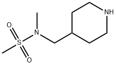N-METHYL-N-(4-PIPERIDINYLMETHYL)-METHANESULFONAMIDE 结构式