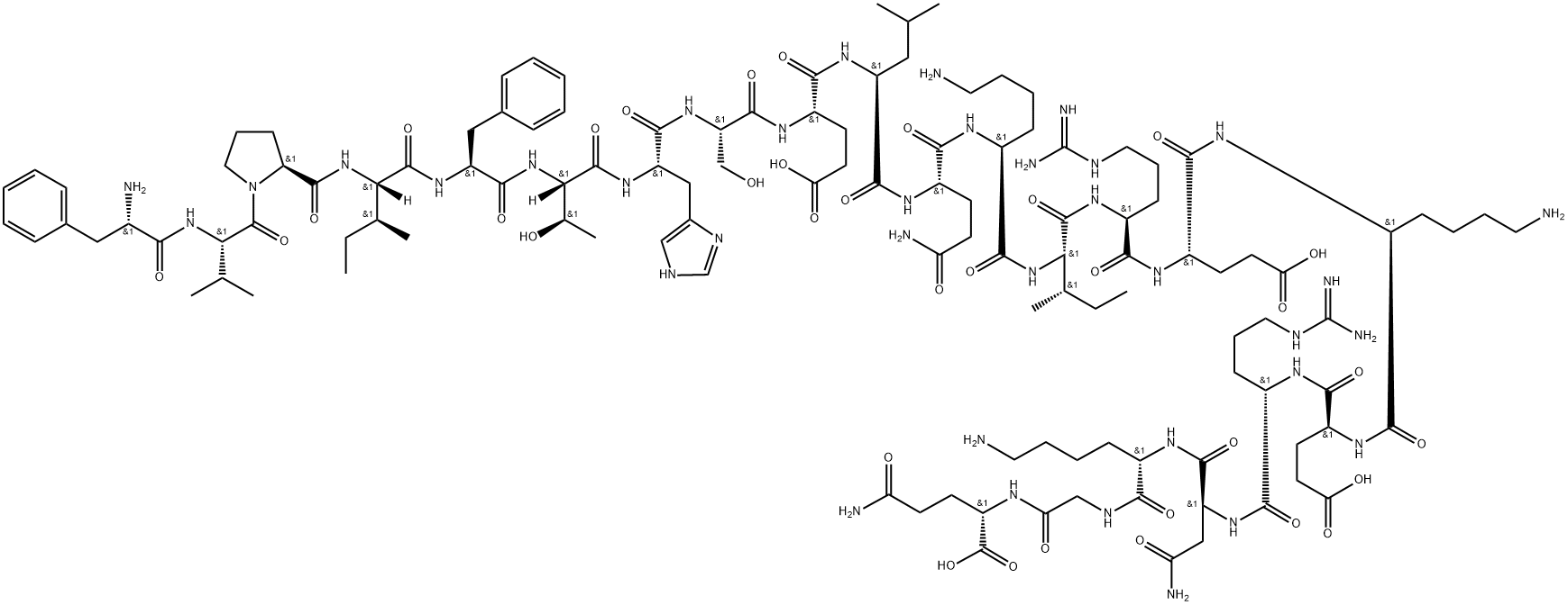 MOTILIN (CANINE), 85490-53-5, 结构式