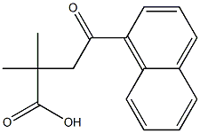 2,2-DIMETHYL-4-(1-NAPHTHYL)-4-OXOBUTYRIC ACID Structure