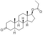 17beta-hydroxy-5alpha-androstan-3-one propionate Struktur