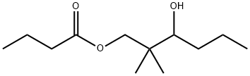 3-hydroxy-2,2-dimethylhexyl butyrate 结构式