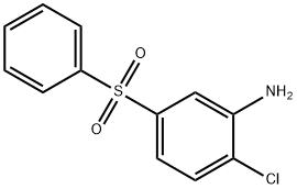 2-chloro-5-(phenylsulphonyl)aniline 结构式