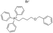 (4-BENZYLOXYBUTYL)TRIPHENYLPHOSPHONIUM BROMIDE 化学構造式