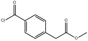Benzeneacetic acid, 4-(chlorocarbonyl)-, methyl ester (9CI) 结构式