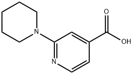 2-(1-哌啶基)异烟酸 结构式