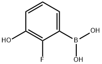 2-FLUORO-3-HYDROXYPHENYLBORONIC ACID Structure