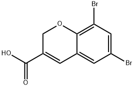 6,8-DIBROMO-2H-CHROMENE-3-CARBOXYLIC ACID|6,8-二溴-2H-苯并吡喃-3-羧酸