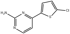 4-(5-クロロ-2-チエニル)-2-ピリミジンアミン 化学構造式
