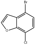 4-ブロモ-7-クロロベンゾフラン 化学構造式