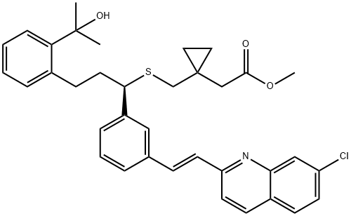 孟鲁司特酸甲基酯, 855473-51-7, 结构式