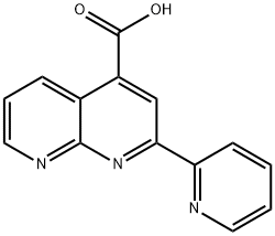 1,8-Naphthyridine-4-carboxylic acid, 2-(2-pyridinyl)- Struktur