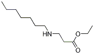 3-(ヘプチルアミノ)プロパン酸エチル 化学構造式
