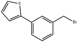 2-[3-(ブロモメチル)フェニル]チオフェン 化学構造式