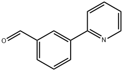 3-(2-ピリジル)ベンズアルデヒド 化学構造式