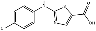 2-((4-氯苯基)氨基)噻唑-5-羧酸,855531-21-4,结构式