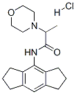 N-(1,2,3,5,6,7-hexahydro-s-indacen-4-yl)-2-morpholin-4-yl-propanamide hydrochloride Struktur