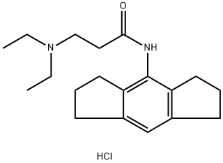 3-diethylamino-N-(1,2,3,5,6,7-hexahydro-s-indacen-4-yl)propanamide hyd rochloride 结构式