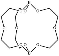 2,5,8,10,13,16,17,20,23-nonaoxa-1,9-diborabicyclo[7.7.7]tricosane Struktur