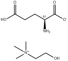 choline hydrogen L-glutamate Structure