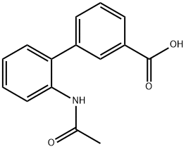 2'-Acetamidobiphenyl-3-carboxylic acid Struktur