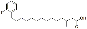 14-(iodophenyl)-3-methyltetradecanoic acid Structure