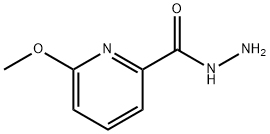 6-メトキシ-ピリジン-2-カルボン酸 ヒドラジド 化学構造式