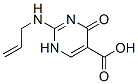 5-Pyrimidinecarboxylic acid, 1,4-dihydro-4-oxo-2-(2-propenylamino)- (9CI) Struktur
