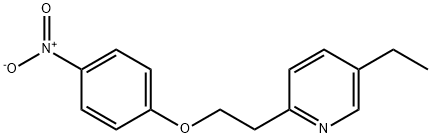 4-[2-(5-乙基-2-吡啶基)乙氧基]硝基苯, 85583-54-6, 结构式