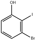 2-碘-3-溴苯酚, 855836-52-1, 结构式