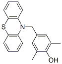 4-(10H-phenothiazin-10-ylmethyl)-2,6-xylenol Struktur