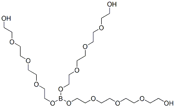 13-[2-[2-[2-(2-hydroxyethoxy)ethoxy]ethoxy]ethoxy]-3,6,9,12,14,17,20,23-octaoxa-13-borapentacosane-1,25-diol 结构式