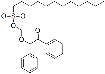(2-oxo-1,2-diphenylethoxy)methyl dodecane-1-sulphonate 结构式