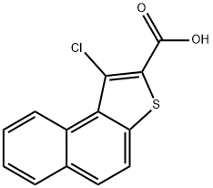 1-氯-2-苯并[E]苯并噻吩羧酸 结构式