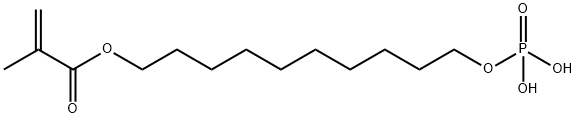 10-(2-甲基丙烯酰氧基)磷酸单癸酯, 85590-00-7, 结构式