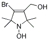 4-Bromo-3-hydroxymethyl-1-oxyl-2,2,5,5-tetramethyl-δ3-pyrroline Struktur