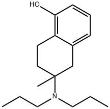 5-hydroxy-2-methyl-2-(di-n-propylamino)tetralin Struktur