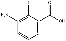 3-アミノ-2-ヨード安息香酸 化学構造式
