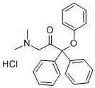 2-Propanone, 3-(dimethylamino)-1,1-diphenyl-1-phenoxy-, hydrochloride Struktur