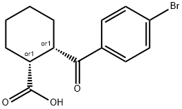 CIS-2-(4-BROMOBENZOYL)-1-CYCLOHEXANE-CARBOXYLIC ACID Struktur